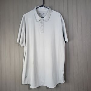 BYLT Premium Basics Polo Short Sleeve Shirt Performance Collard Gray Men's 2XL